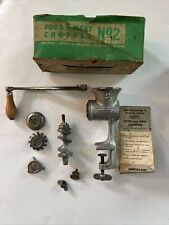 Universal Food And Meat Chopper No2. with Box and Instructions Vintage picture