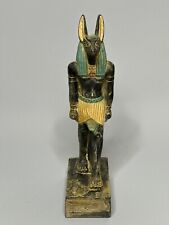 UNIQUE ANCIENT EGYPTIAN ANTIQUE Statue Stone Anubis Jackal Sculpture Handmade picture