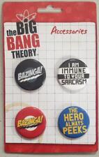 Big Bang Theory Bazinga Four Pack Buttons Pins picture