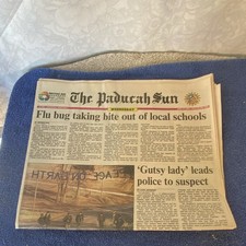 The Paducah Sun Newspaper Dec 11, 1991 Vol. 113 No. 345 Flu Bug Headline picture