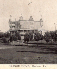 Hatboro Pennsylvania Postcard Orange House 1923 SU picture