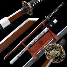 Handmade Red Blade katana T10 Steel Japanese Samurai Full Tang Ninja Sharp Sword picture