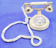 Vtg Western Electric French Princess Style Rotary Telephone Cream & Gold Phone picture