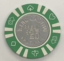 King International Casino $25 Chip Palm Beach Aruba Bud Jones Coin Inlay picture