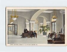 Postcard Lobby National Home BPO of Elks Bedford Virginia USA picture
