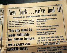 1st EARTH DAY Climate Change Global Warming Environmental Protection 1970 NOTICE picture