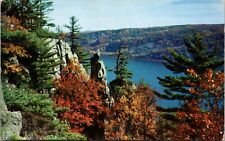Devils Lake State Park Fall Foliage Baraboo Wisconsin WI Postcard L66 picture