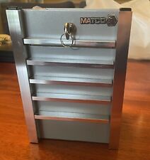 MATCO Tools  Mini Silver Tool Box Piggy Bank Coin Bank With Key Pre Owned Good picture