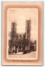 1911 Notre Dame Church Street View Cars Montreal Canada Posted Antique Postcard picture