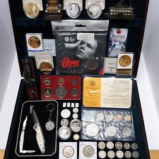 Junk Drawer Coin Lot Silver Bars Standing Liberty Quarter Knives Gold Bar picture