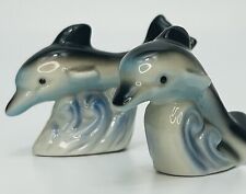 Vintage Pair Of Porcelain Dolphins