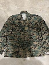 USMC MARPAT Trouse Digital Woodland Blouse Jacket Large Regular. Green, Camo picture