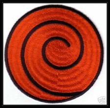 8 INCH NARUTO RED SPIRAL PATCH - LGNARUTO2 picture
