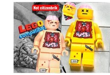 2x🧠Figure Dissection Corpse Autopsy Brain Yellow Flesh Minifigures Anatomy Man picture