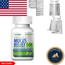 Mucus Relief DM: Effective Cough Tablets with Dextromethorphan 20mg & Guaifen... picture