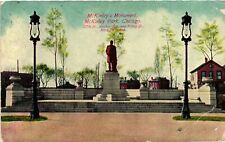 Vintage Postcard- McKinley's Monument, McKinley Park, Chicago, IL Early 1900s picture
