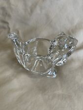AVON SQUIRREL CLEAR GLASS CANDLE VOTIVE HOLDER picture