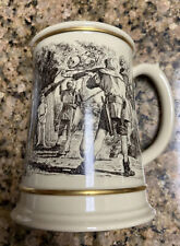 Father’s Day 1979 Medieval Knights Tall Black & White Illustrated Beer Mug MINT picture