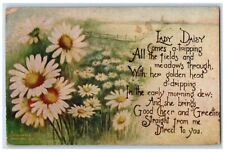 1911 Daisy Flowers Message Sanford South Coventry Connecticut CT Posted Postcard picture
