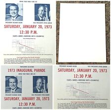 1973 Inaugural Parade 9x11 Handout for President Richard Nixon & VP S Agnew MINT picture