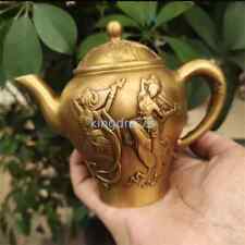 Brass Flying Fairy Tea Pot Wine Pot Exquisite Home Furnishings Decorations picture
