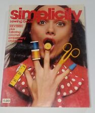 1972 Simplicity Sewing Book Revised Tailoring Crochet Embroidery Beginner Plus picture