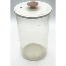Antique Waterbury Battery Jar & Porcelain Lid RSA Railroad Signal Wet Cell picture