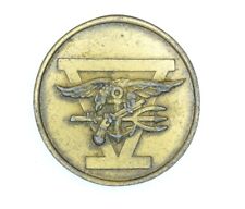 RARE Guaranteed Authentic 90's OEF OIF U.S. Navy Seal Team 5 Five Challenge Coin picture