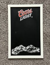 Coors Light Chalkboard Vintage 06’ Hanging Sign 20.5x13 Beer Bar Man Cave Decor picture