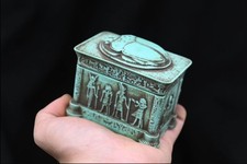 Rare Ancient Egyptian Antiquities Handmade Egyptian Box Stone Pharaonic BC picture