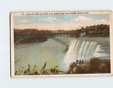 Postcard American Falls from Luna Island Niagara Falls New York USA picture