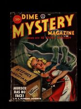 Dime Mystery Magazine 1  February 1949  4.0 Very Good  Pulp picture