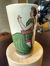 RARE ANTIQUE VILLEROY & BOCH METTLACH GERMANY BEER TUMBLER 1/4 L 2327 Smoking picture