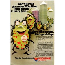 Vigortone AG Products Vigorsile Lactobacillus Cedar Rapids IA 1982 Ad SK28 picture