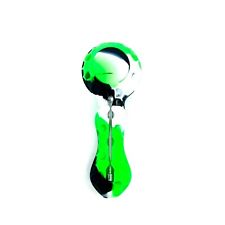 2x SILICONE SMOKING PIPE BOWl US SELLER Black Green White picture