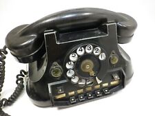 VINTAGE 40s ATEA ANVERS DESKTOP ROTARY DIAL HEAVY PHONE TELEPHONE OFFICE DECOR picture