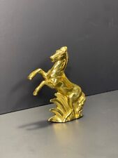 Bronze Unmagnetic Gold Metal Prancing Horse? Brass? Bibelot Statuette picture