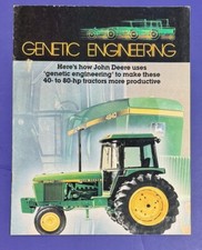 John Deere Brochure 40-80 HP Tractors Genetic Engineering 1981 Wisconsin Dealer picture