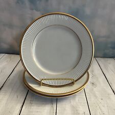 Set Of 3 Fitz and Floyd Classique d'Or White FF172 Salad Plates 7 3/4” picture