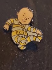 A/Pre-owned Collectable Pin Badge - FSID Foundation Sudden Infant Death - Enamel picture