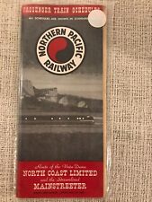 May 23, 1965 Northern Pacific Railroad Passenger Timetable.  Used picture
