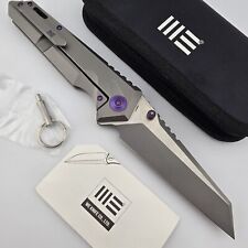 We Knife 609H Folding Knife Full Titanium Handles Purple Hardware S35VN Blade picture