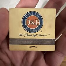 Vintage Dave And Busters D & B Bethesda Maryland Matchbook Matches picture