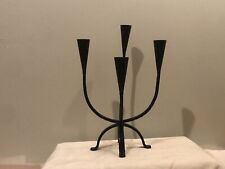 Swedish Modern Iron Candle Holder Atomic Age picture