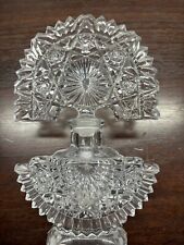 Vintage Crystal  MCM Diamond Cut Perfume Bottle 7” picture