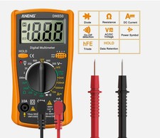 LCD Digital Multimeter Voltmeter Ammeter Ohmmeter Volt AC DC Tester Lead Meter picture