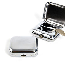 Stainless Steel Square Pocket Ashtray metal Tray With Lids Portable Ashtray^-WR picture