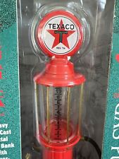 NEW Mechanical Coin Bank 1996 GEARBOX TEXACO WAYNE GAS PUMP Die-Cast Replica picture