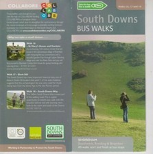 BRAMBER, SOUTHWICK & BEEDING SUSSEX - 3 DOWNS WALKS WITH MAPS LEAFLET picture