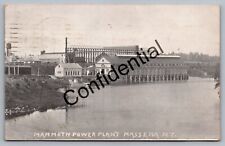 Real Photo 1912 View Of Mammoth Power Plant Massena NY New York RP RPPC I-149 picture